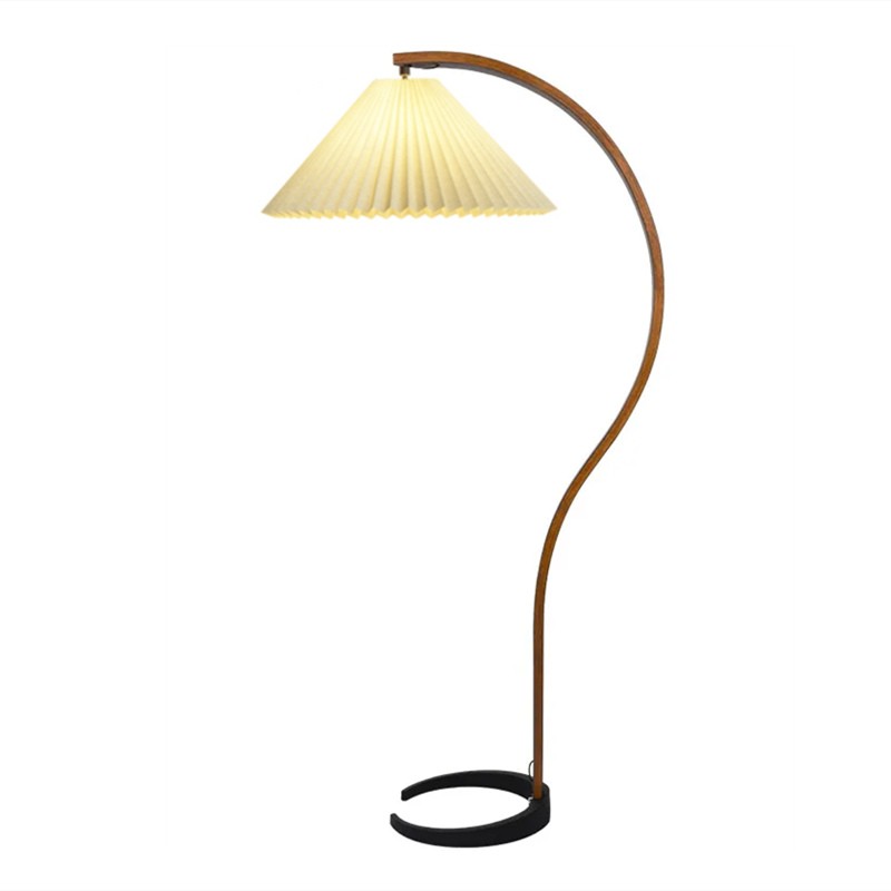 Anamika Vintage Mid Century Wooden Floor Lamp