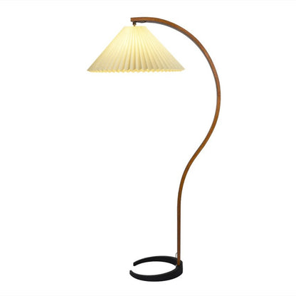 Anamika Vintage Mid Century Wooden Floor Lamp