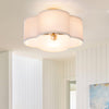 Lisi Modern Fabric Semi Flush Mount Ceiling Light