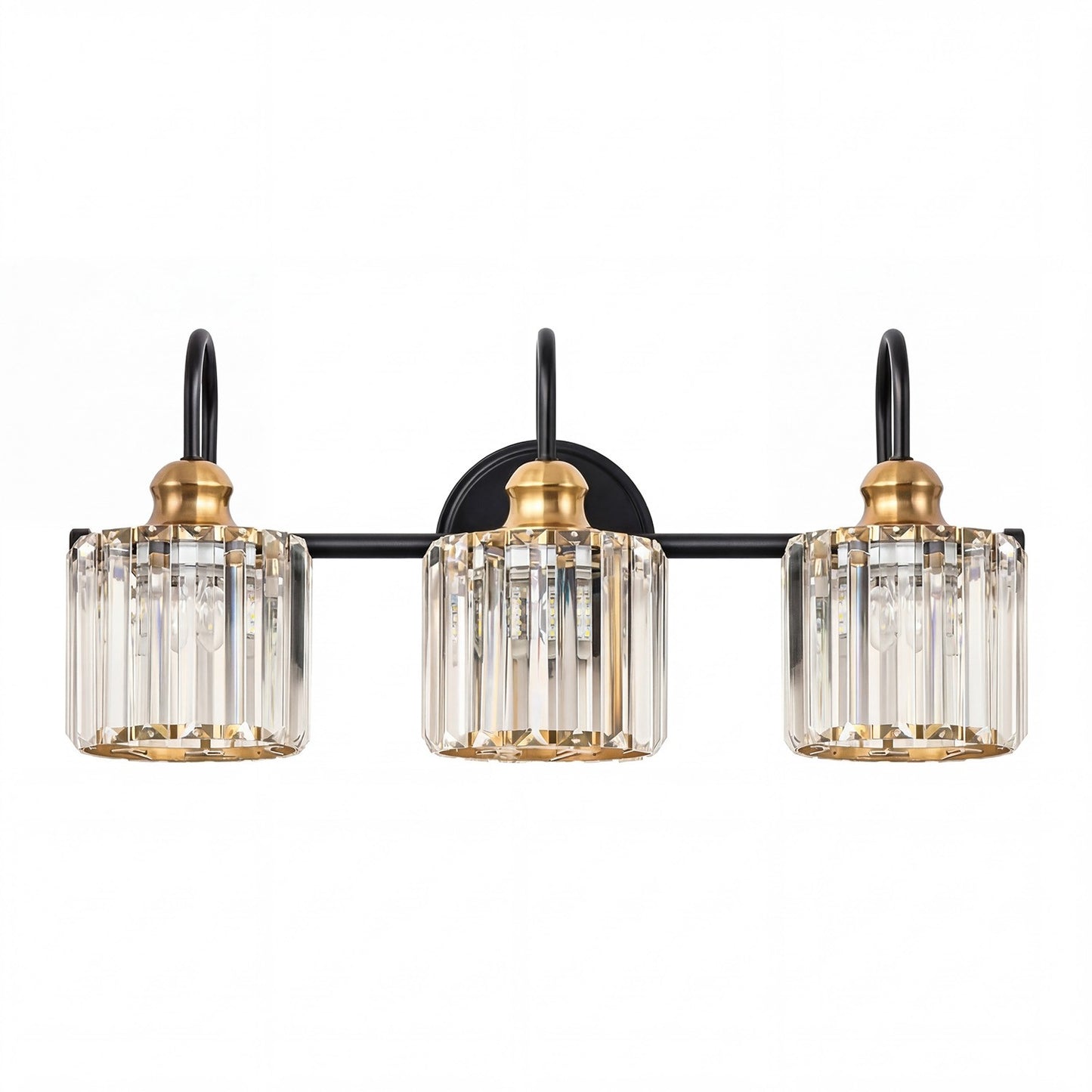 Naeris Modern Square Crystal Wall Sconce
