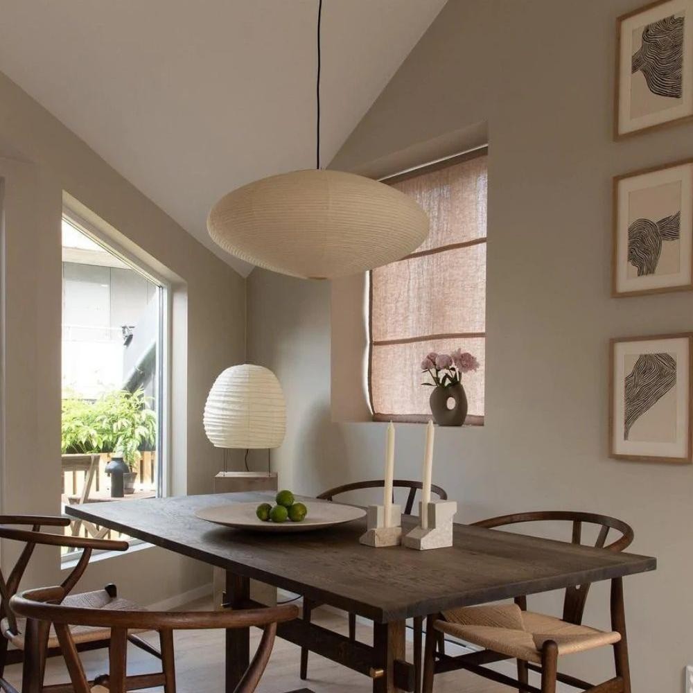Gino Japanese Rice Paper Lantern Pendant Light