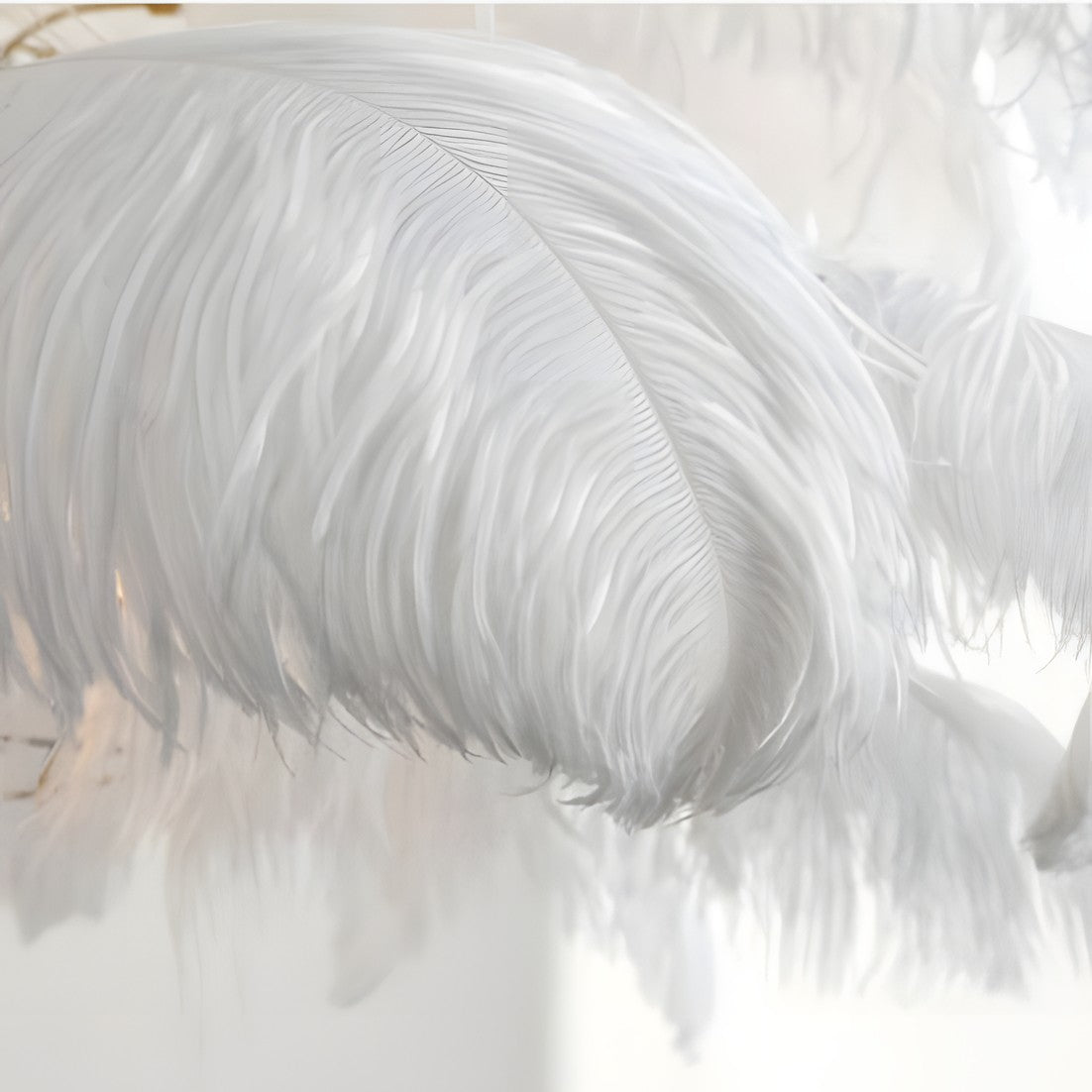 Marco Ostrich Feather Table Lamp