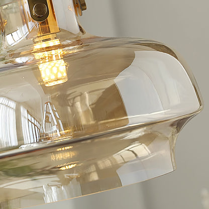 Mynorix Transparent Bowl Shaped Glass Pendant Light
