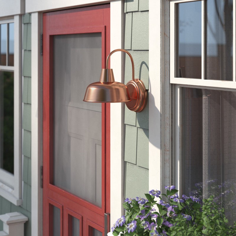 Anders Industrial Metal Dome Wall Sconce