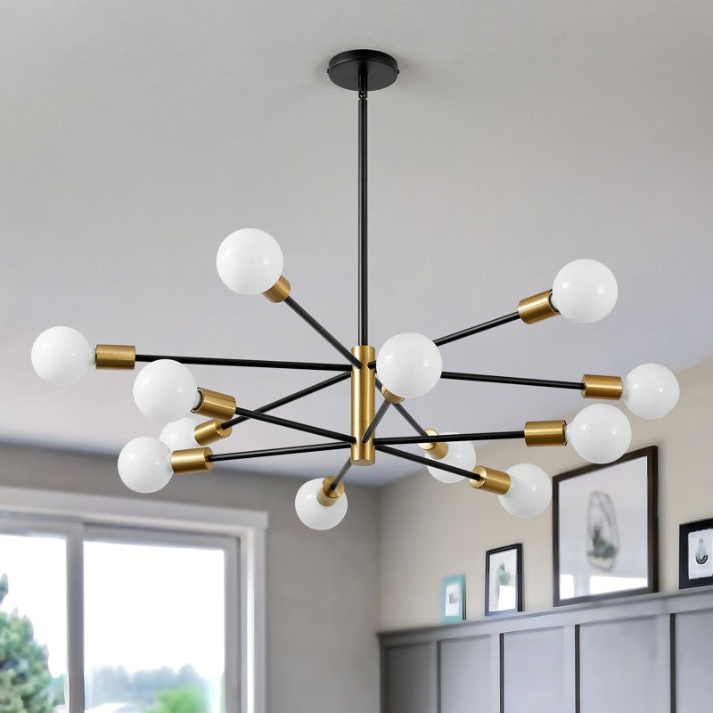 Drayven Modern Tiered Sputnik Metal Chandelier