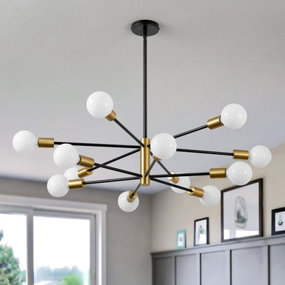 Drayven Modern Tiered Sputnik Metal Chandelier