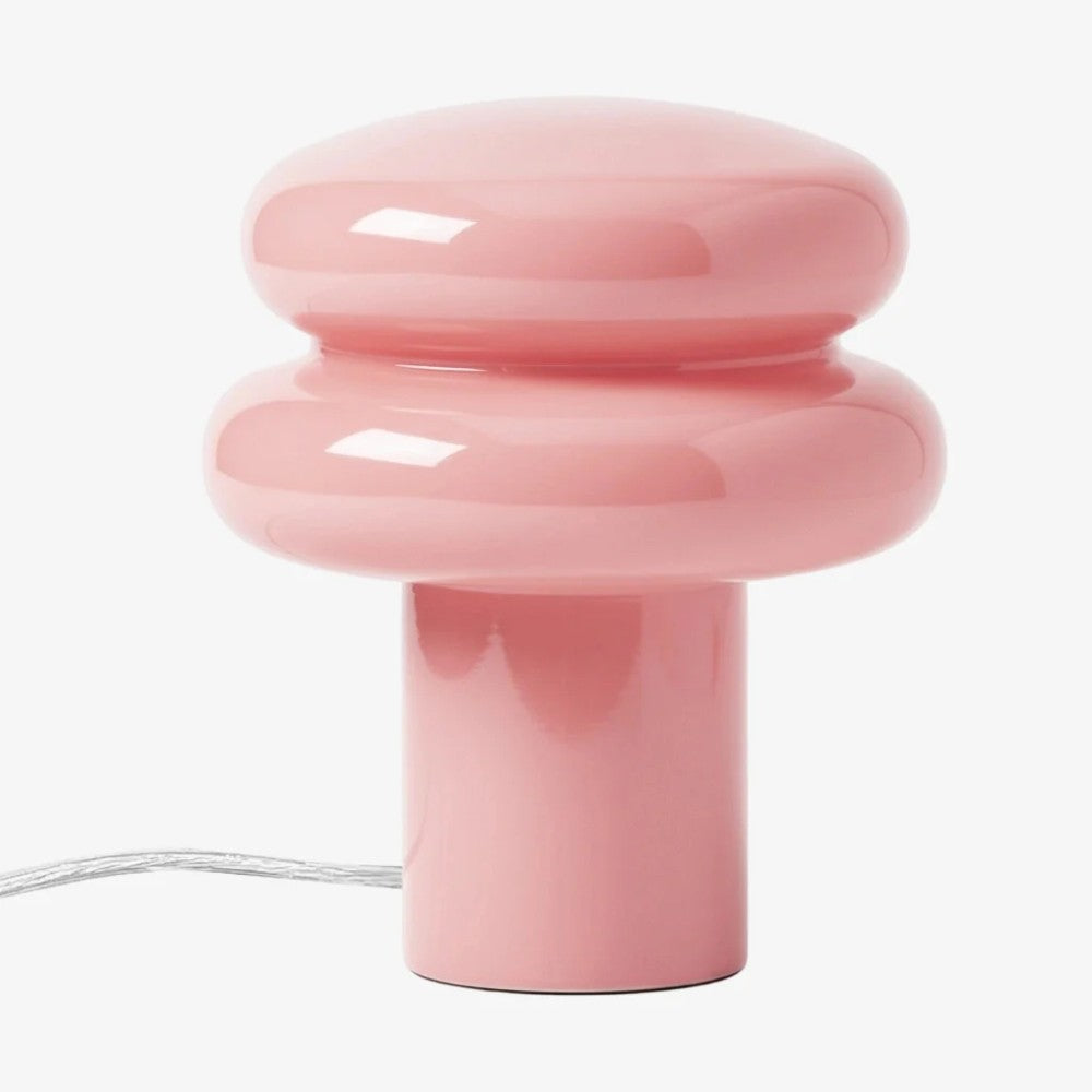 Nymeros Scandinavian Glass Mushroom Table Lamp