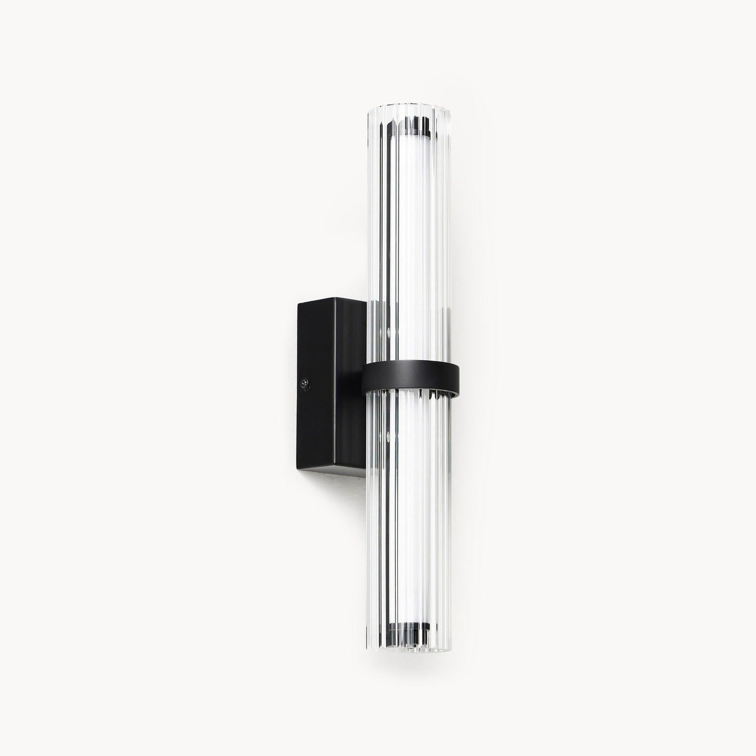 Saelin Modern LED Tube Glass Wall Sconce