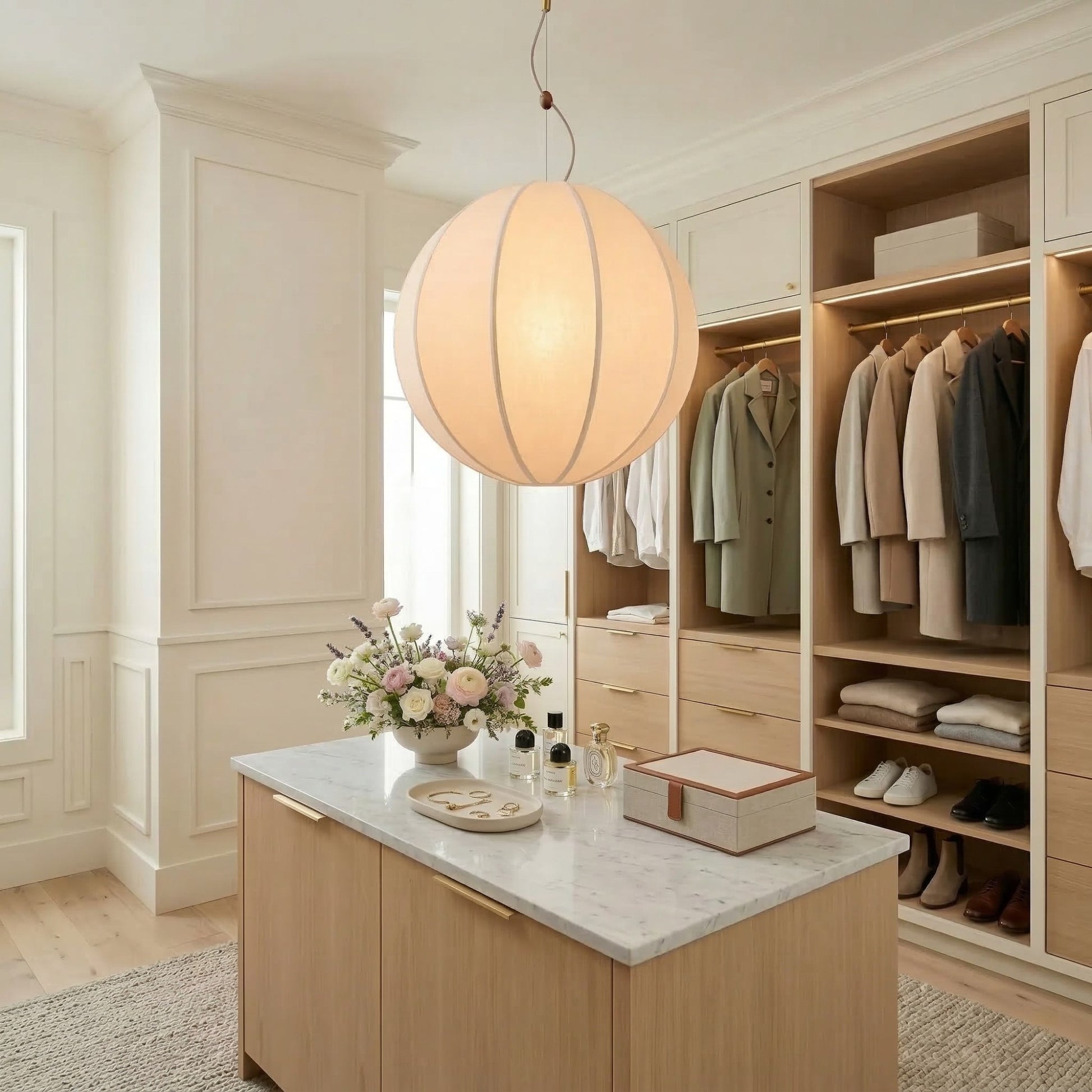 Hovix Scandinavian Linen Pendant Light