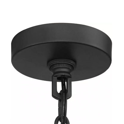 Ojaswi Rustic Bronze Industrial Pendant Light with Drum Shade