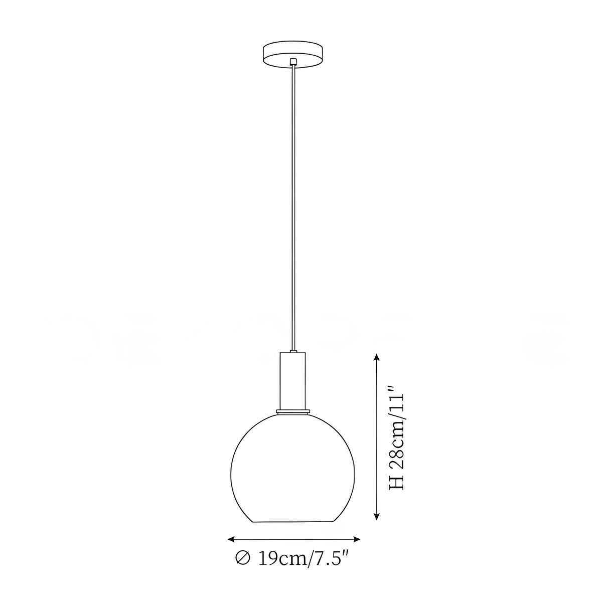 Cosima Modern Opal Glass Pendant Light