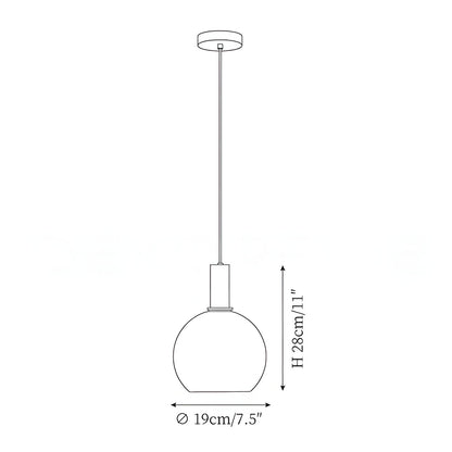 Cosima Modern Opal Glass Pendant Light