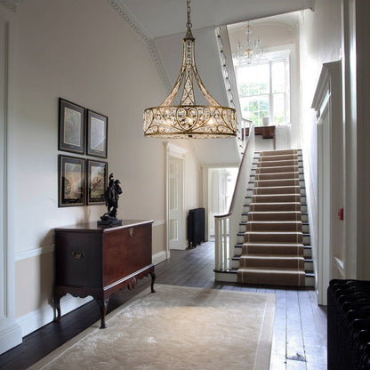 Audenor Retro Crystal Drum Chandelier