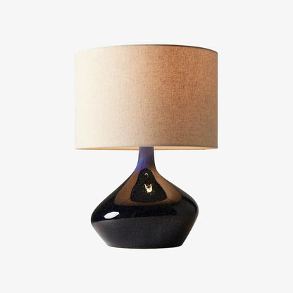Daphne Vintage Ceramic Linen Shade Table Lamp