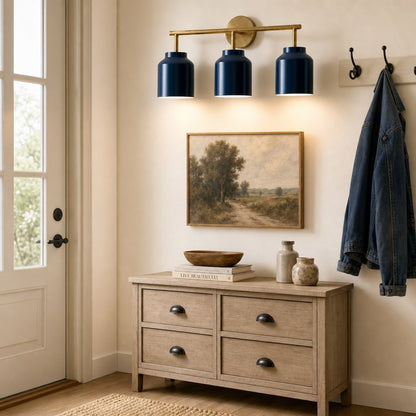 Drilon Modern 3-Light Milk Glass Bathroom Sconce