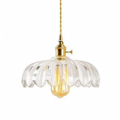 Jacinta Green Scalloped Pendant Light