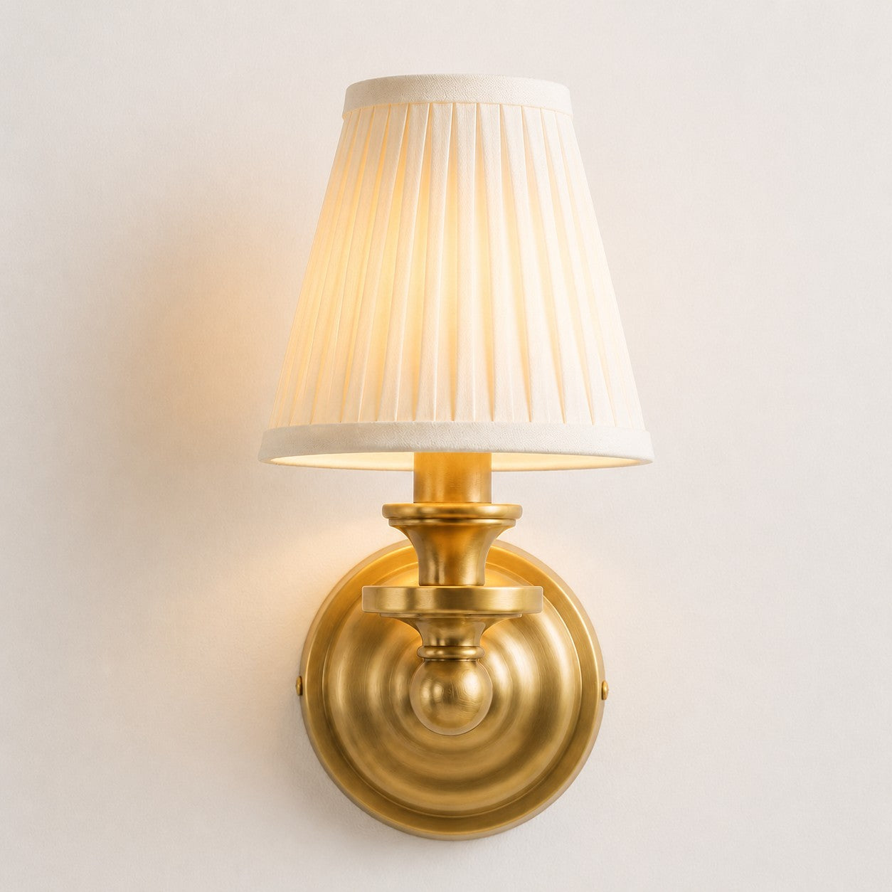 Ashby Vintage Linen Shade Wall Light