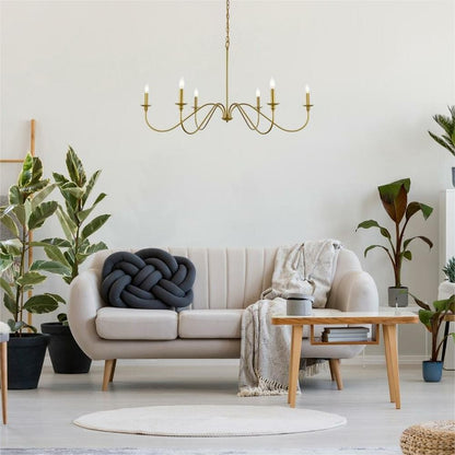 Alistair Vintage Candle Style Metal Chandelier