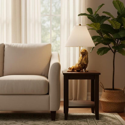 Aurea Unique Animal Table Lamp - Dog Sculptural Accent Lighting for Bedroom & Living Room