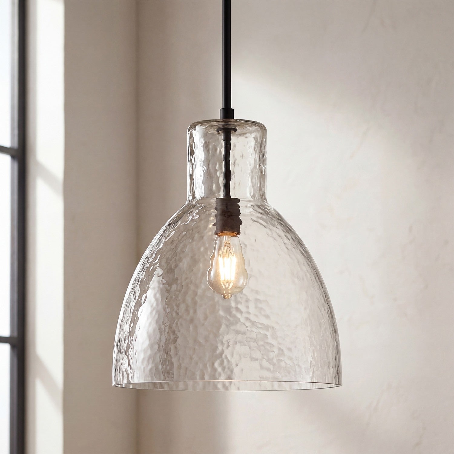 Keen Farmhouse Glass Dome Pendant Light