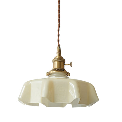 Jovianth French Cream Flower Single Pendant Light