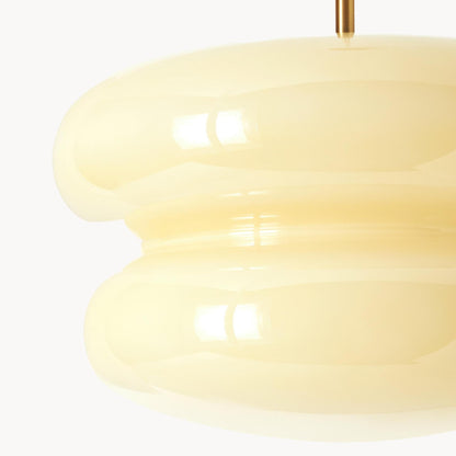 Josie Cream Bauhaus Opal Glass Pendant Light