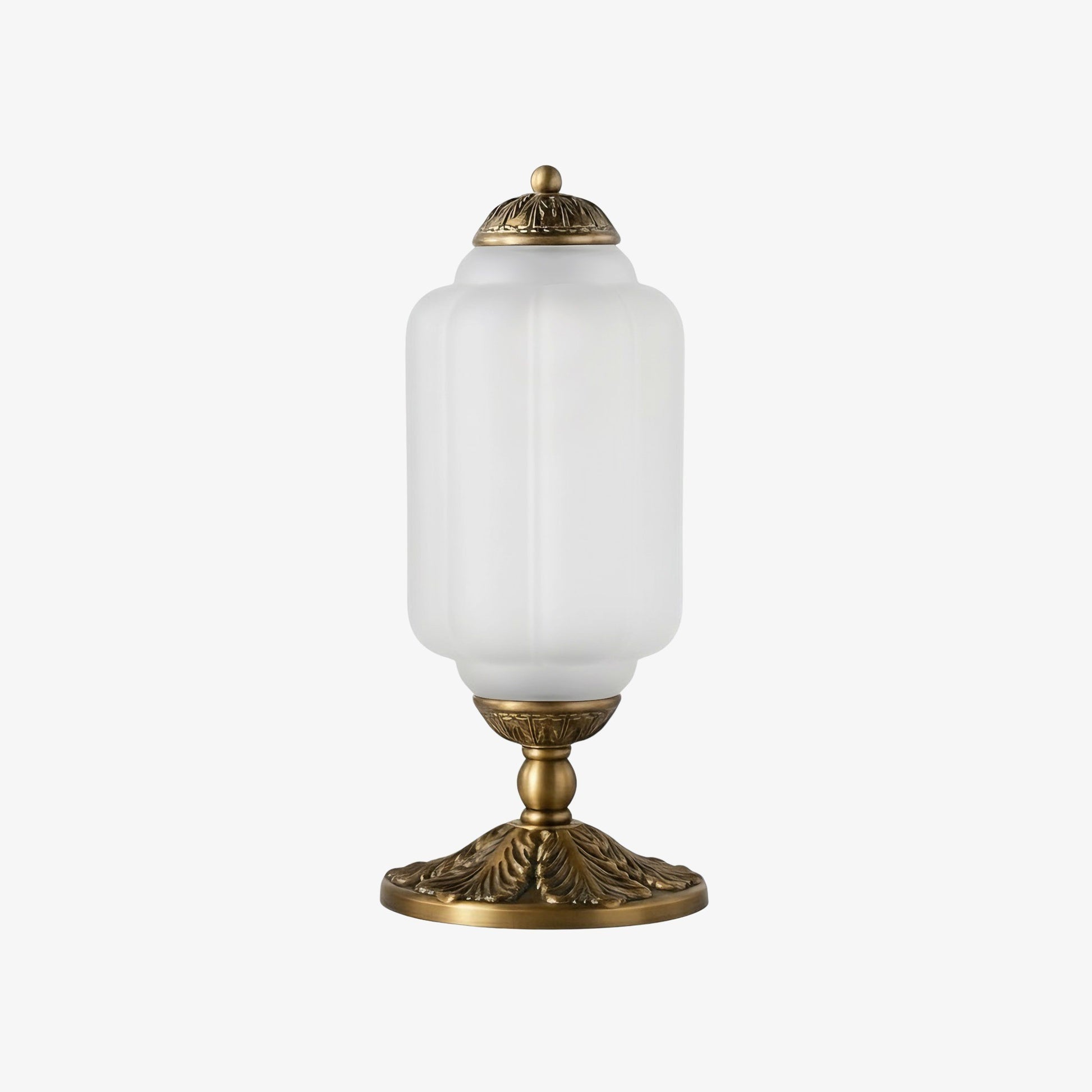 Nexos French Retro Cream Glass Textured Eloise Table Lamp