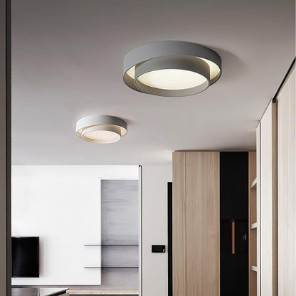 Melady Nordic Irregular Double-Layer Circular Ceiling Light