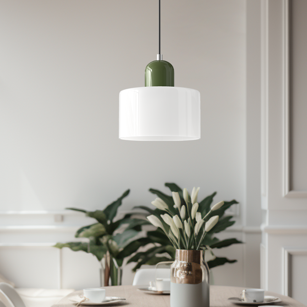 Colorful Creative Small Fresh Glass Shade Pendant Light