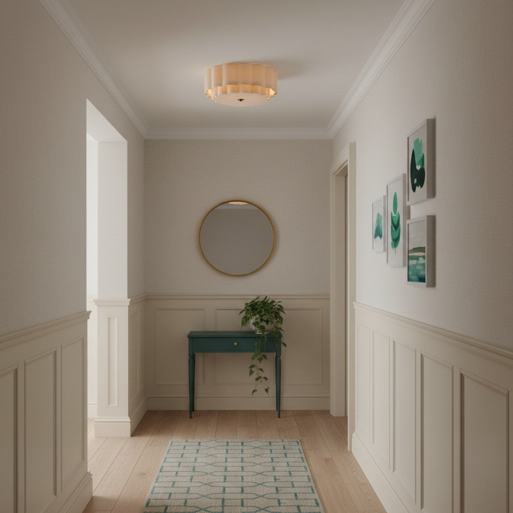 Syloria Vintage Fabric Flower Ceiling Light