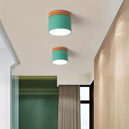 Cyrion Nordic Cylinder LED Flush Mount Ceiling Light