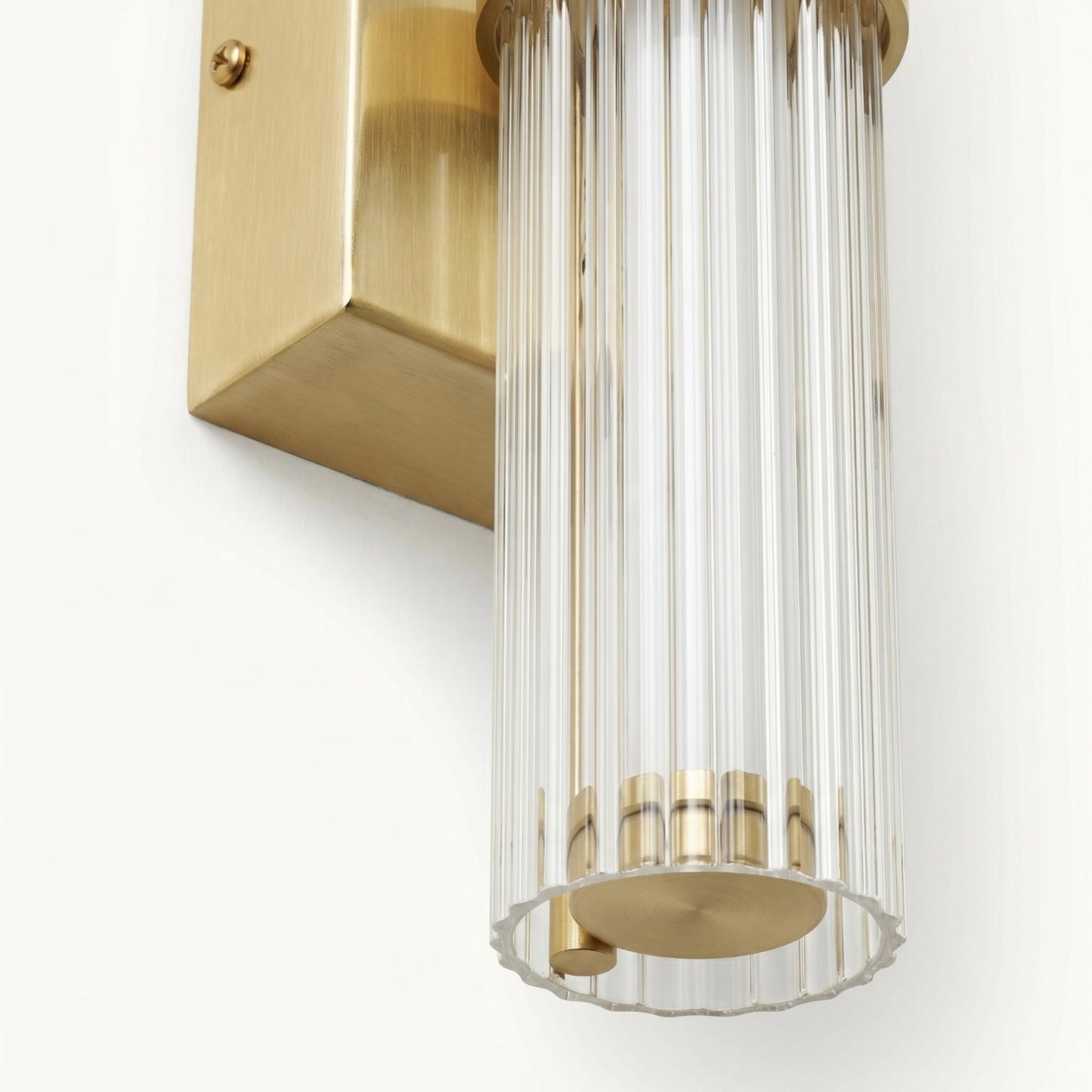 Saelin Modern LED Tube Glass Wall Sconce