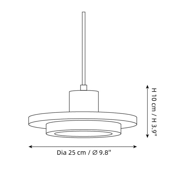 Kassia Wabi-Sabi Travertine Disc LED Pendant Light