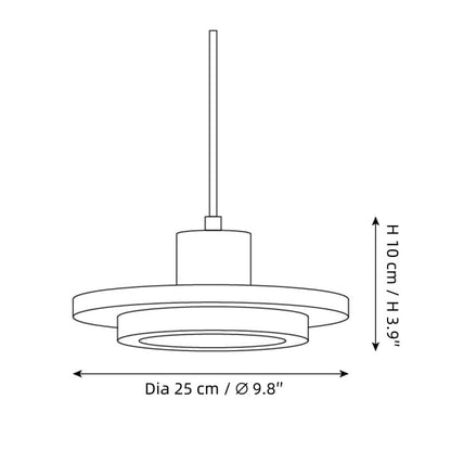 Kassia Wabi-Sabi Travertine Disc LED Pendant Light
