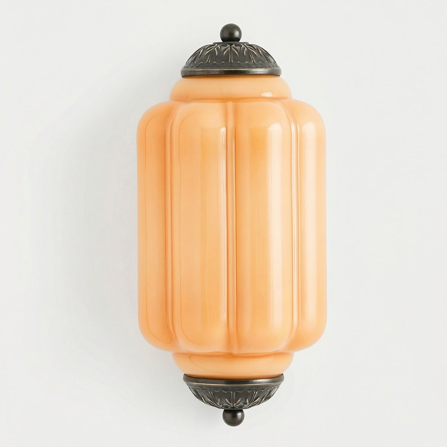 Michael Vintage Eloise Milk Glass Flush Wall Light
