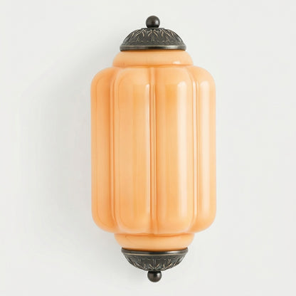 Michael Vintage Eloise Milk Glass Flush Wall Light