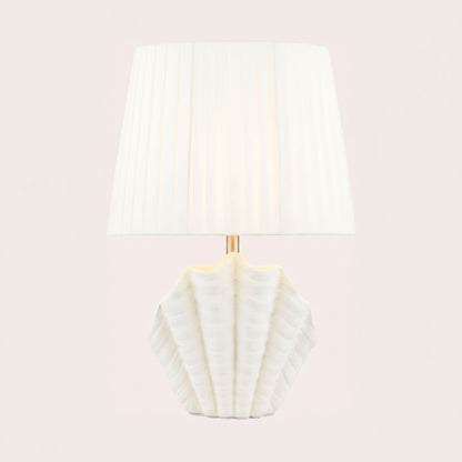 Calira Modern Ceramic Fabric Shell Table Light