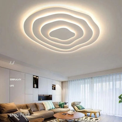 Hamer Minimalist Irregular Round Multilayer Ceiling Light