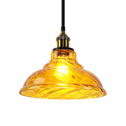 Benjin Modern Colorful Trumpet Glass Pendant Light