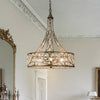 Audenor Retro Crystal Drum Chandelier