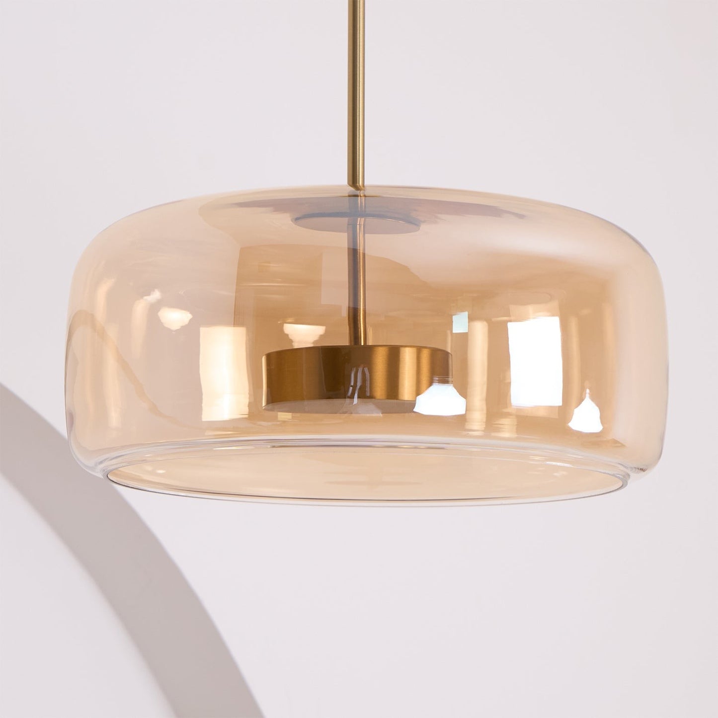 Raith Mouth Blown Glass Shade Pendant Light