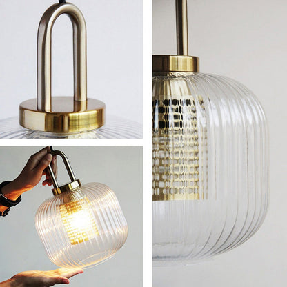 Cove Rustic Glass Metal Pendant Light