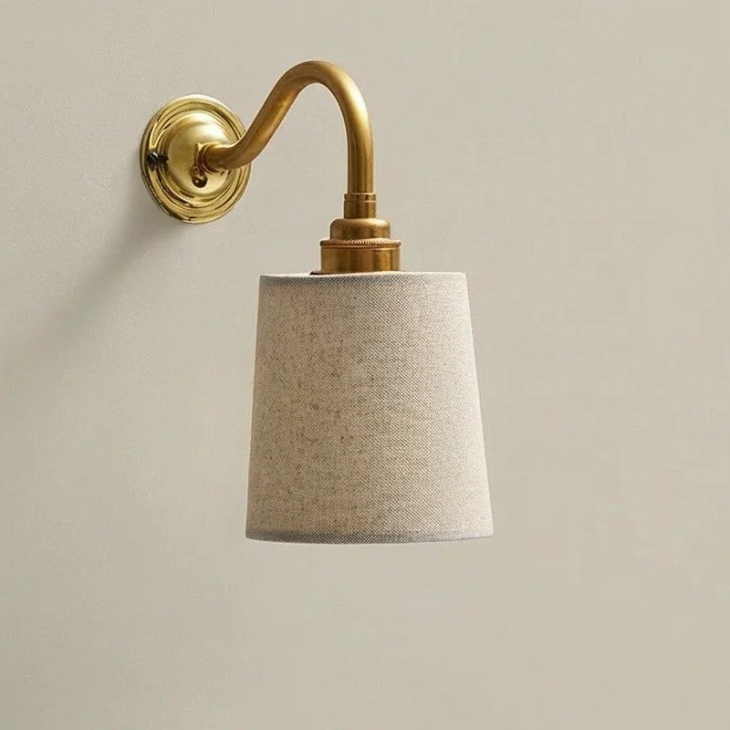 Nyxel Vintage Fabric Small Wall Sconce