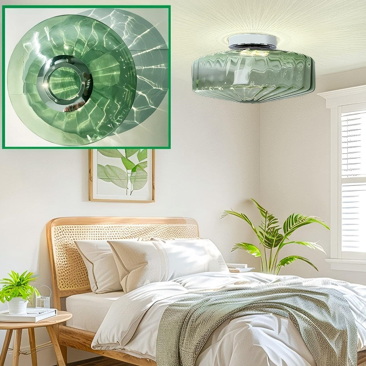 Remy Vintage Water Ripple Ceiling Lamp