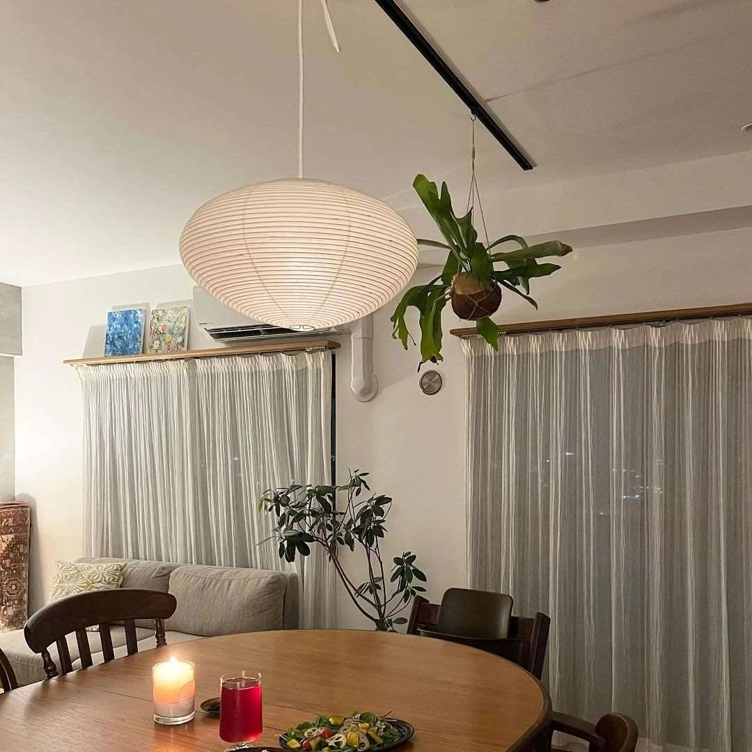Gino Japanese Rice Paper Lantern Pendant Light