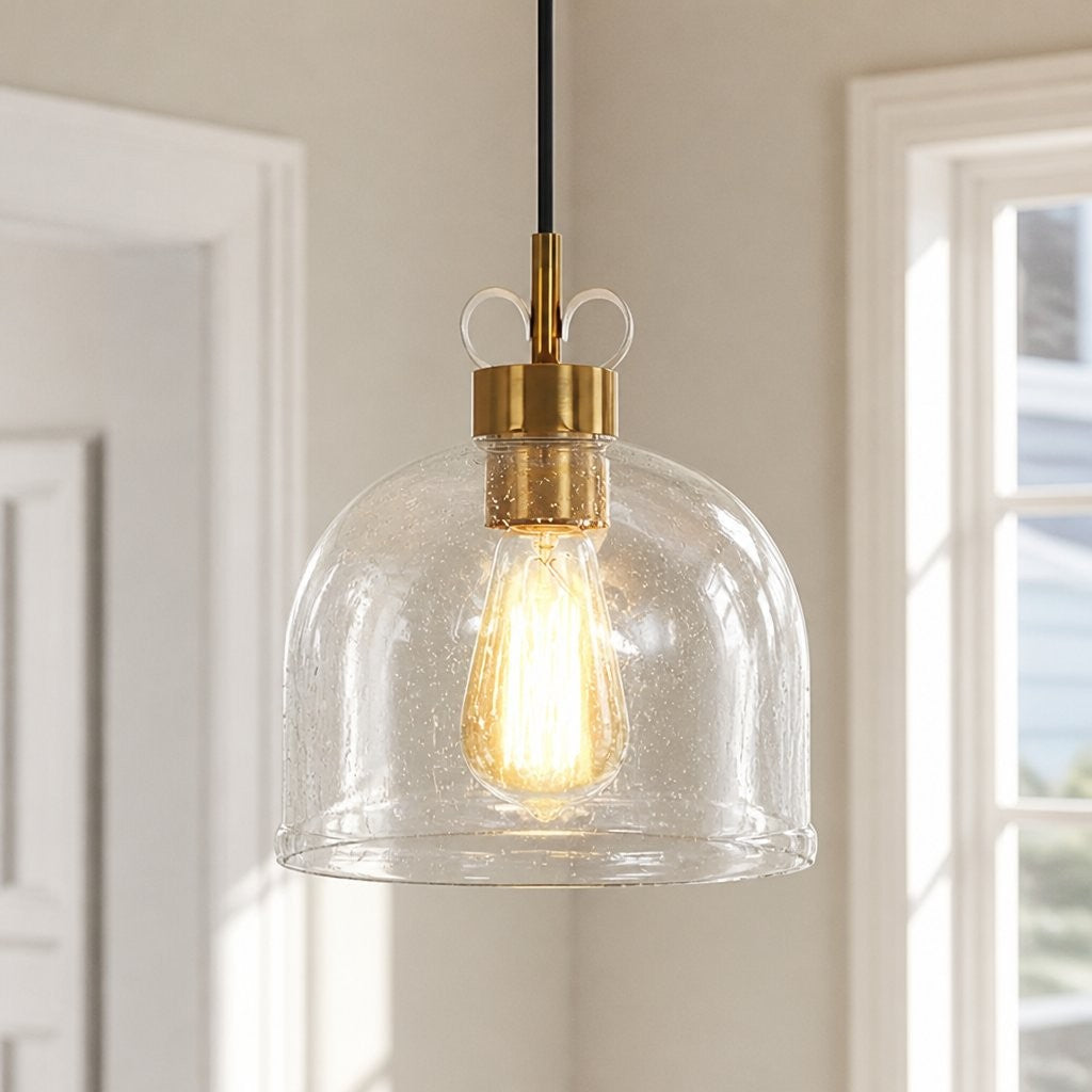 Kian Modern Seedy Glass Pendant Light