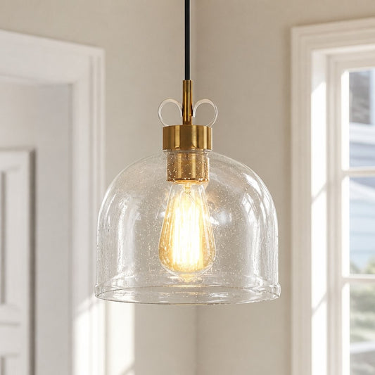 Kian Modern Seedy Glass Pendant Light