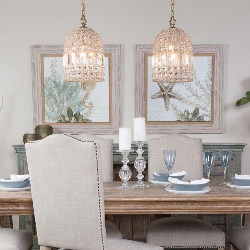 Zelda French Crystal Birdcage Pendant Light
