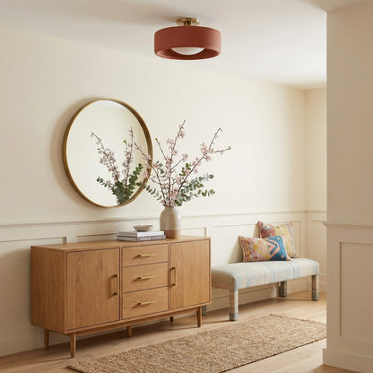 Aura Modern Porcelain Flush Mount Ceiling Light