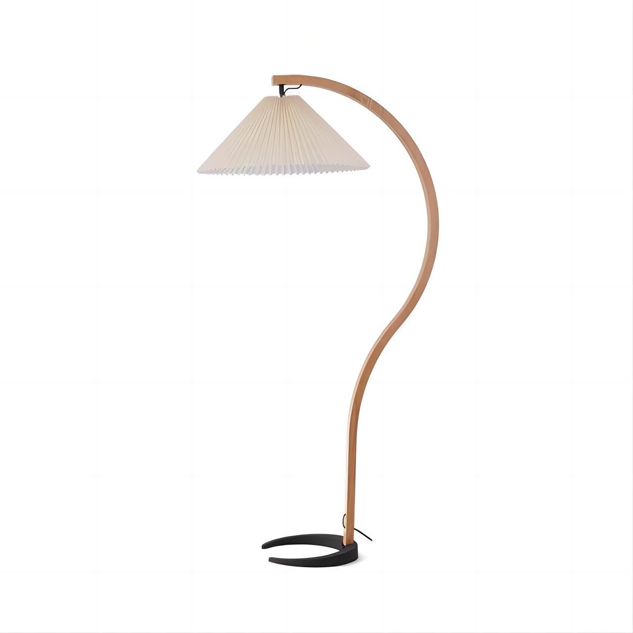 Anamika Vintage Mid Century Wooden Floor Lamp